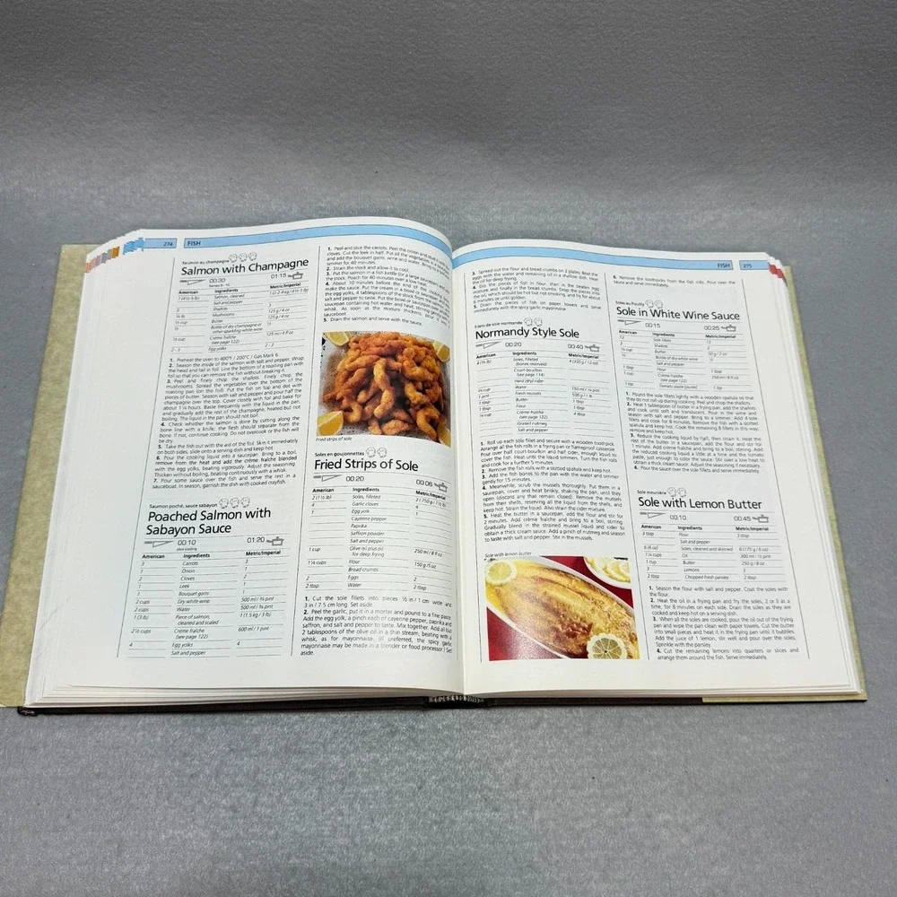 Vintage 1985 La Cuisine The Complete Book Of French Cooking HC DJ France Region